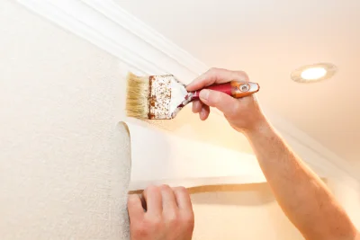 Pose de papier peint à Couddes — revêtements muraux et toiles de verre